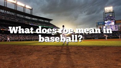 What does roe mean in baseball?