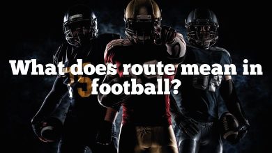 What does route mean in football?