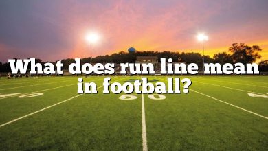 What does run line mean in football?