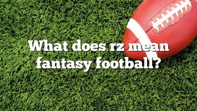 What does rz mean fantasy football?