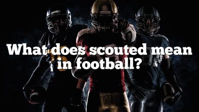 What does scouted mean in football?