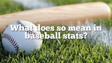 What does so mean in baseball stats?