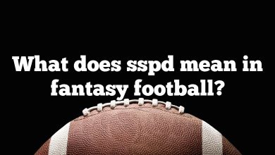 What does sspd mean in fantasy football?