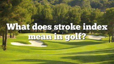 What does stroke index mean in golf?