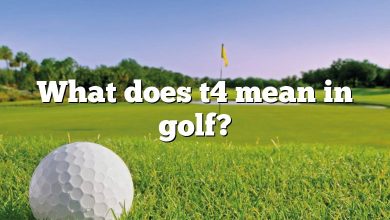 What does t4 mean in golf?