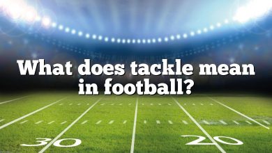 What does tackle mean in football?