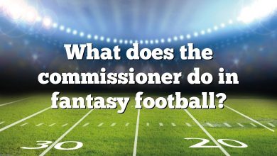 What does the commissioner do in fantasy football?