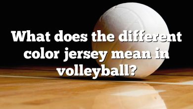 What does the different color jersey mean in volleyball?
