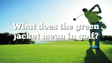 What does the green jacket mean in golf?