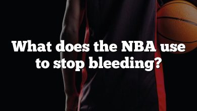 What does the NBA use to stop bleeding?