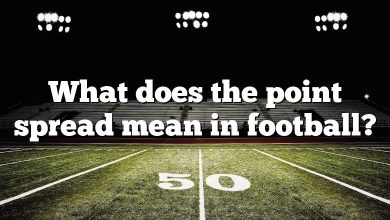What does the point spread mean in football?