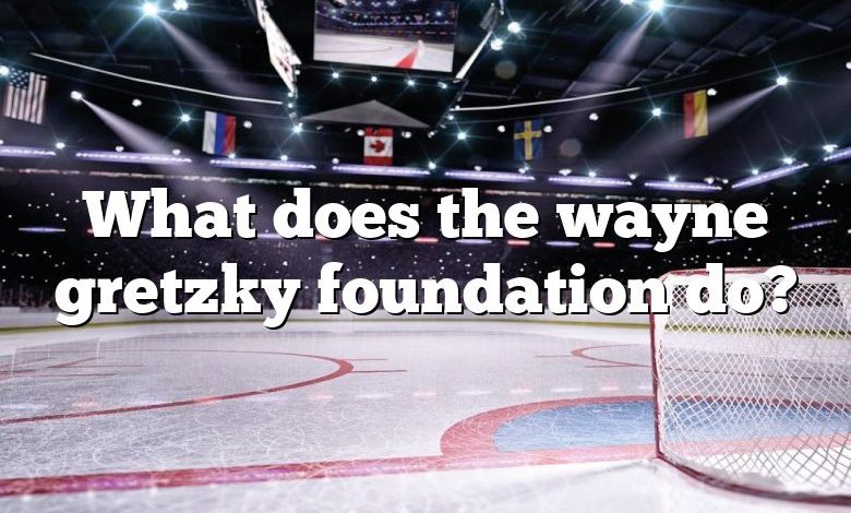 What does the wayne gretzky foundation do?