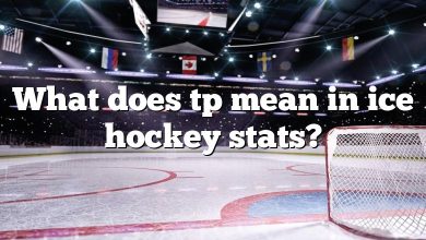 What does tp mean in ice hockey stats?