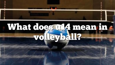 What does u14 mean in volleyball?