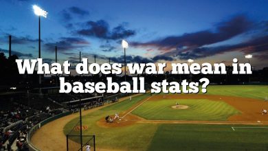 What does war mean in baseball stats?