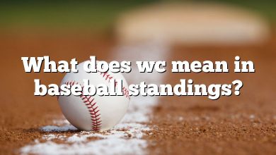 What does wc mean in baseball standings?