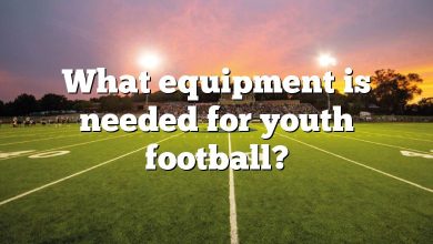 What equipment is needed for youth football?