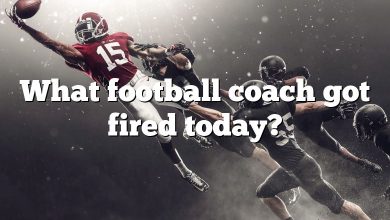 What football coach got fired today?