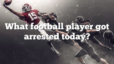 What football player got arrested today?