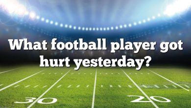 What football player got hurt yesterday?