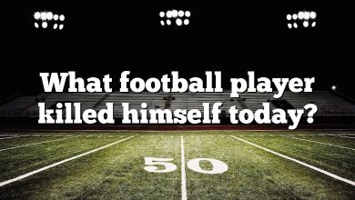 What football player killed himself today?