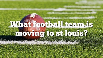 What football team is moving to st louis?