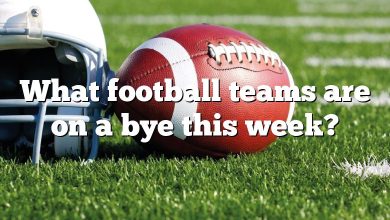 What football teams are on a bye this week?