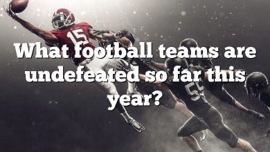 What football teams are undefeated so far this year?