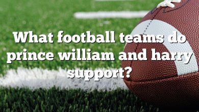 What football teams do prince william and harry support?