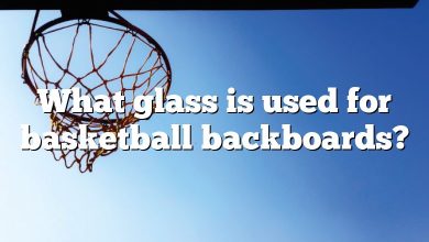 What glass is used for basketball backboards?