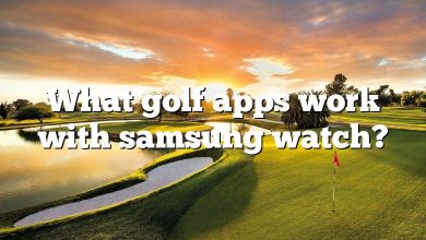 What golf apps work with samsung watch?