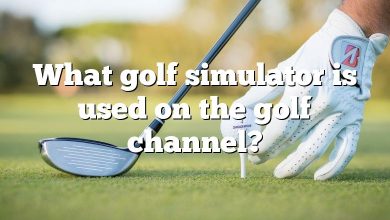 What golf simulator is used on the golf channel?