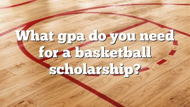 What gpa do you need for a basketball scholarship?