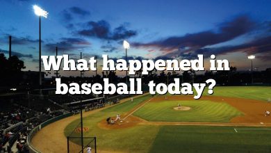 What happened in baseball today?