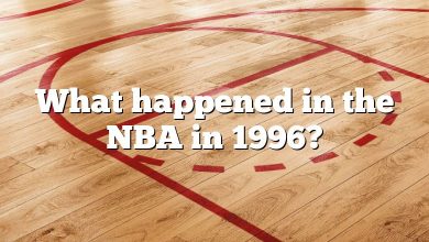 What happened in the NBA in 1996?