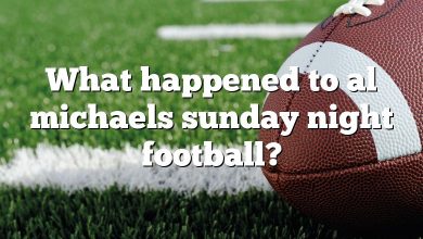 What happened to al michaels sunday night football?