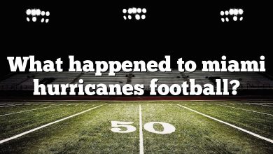 What happened to miami hurricanes football?