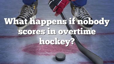 What happens if nobody scores in overtime hockey?