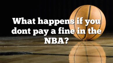 What happens if you dont pay a fine in the NBA?