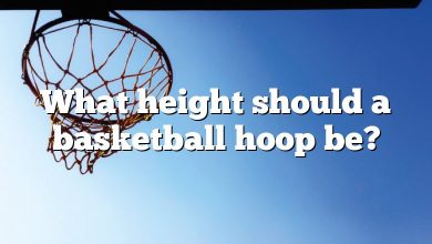 What height should a basketball hoop be?