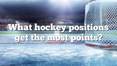 What hockey positions get the most points?