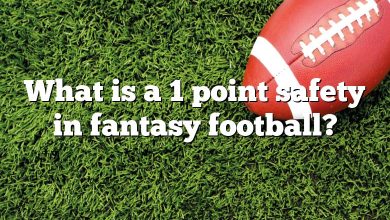 What is a 1 point safety in fantasy football?