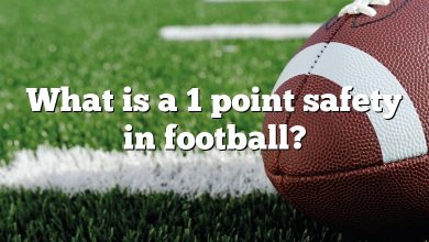 What is a 1 point safety in football?