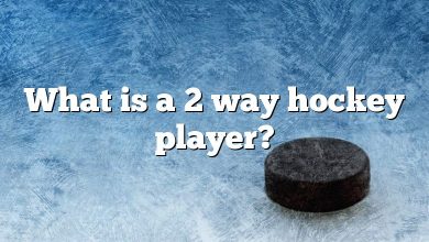 What is a 2 way hockey player?