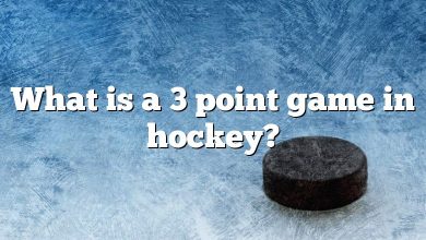 What is a 3 point game in hockey?