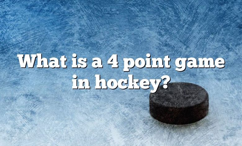 What is a 4 point game in hockey?