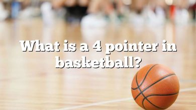 What is a 4 pointer in basketball?