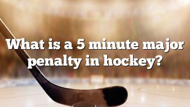 What is a 5 minute major penalty in hockey?