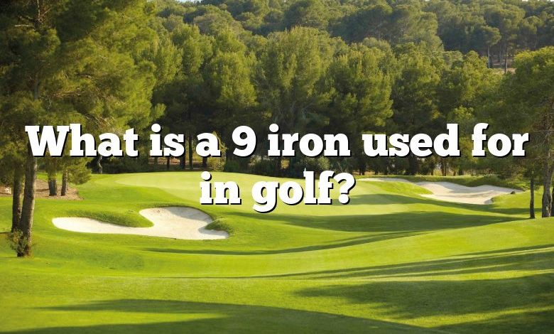 What is a 9 iron used for in golf?