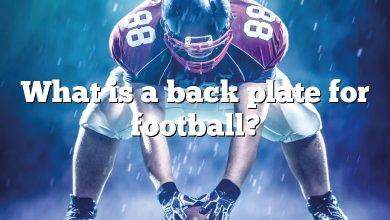 What is a back plate for football?